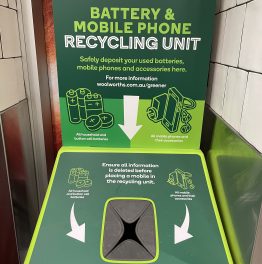 eWaste Recycling at Woolworths – Batteries and Mobile Phones
